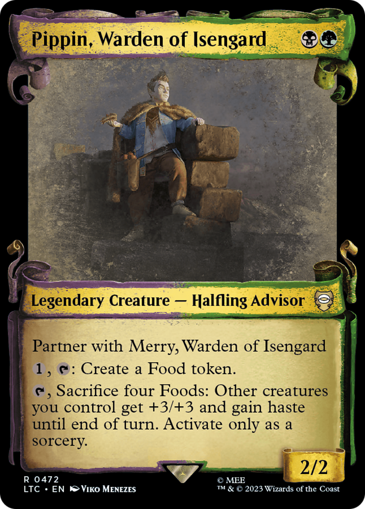 Pippin, Warden of Isengard [The Lord of the Rings: Tales of Middle-Earth Commander Showcase Scrolls] Foil