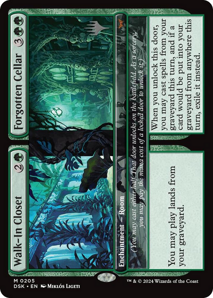 Walk-In Closet // Forgotten Cellar (Promo Pack) [Duskmourn: House of Horror Promos] Foil