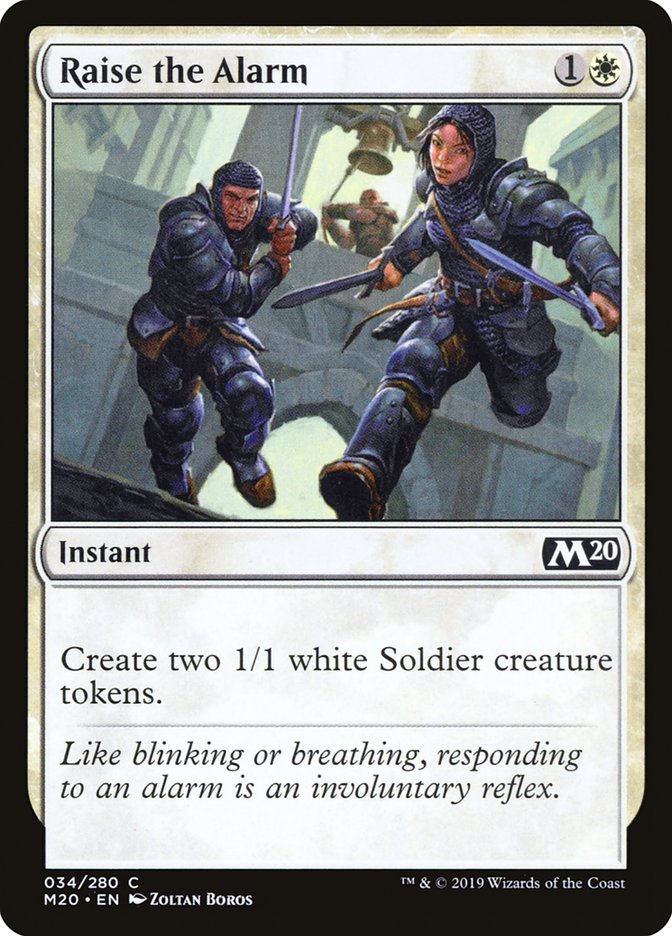 Raise the Alarm [Core Set 2020] Foil