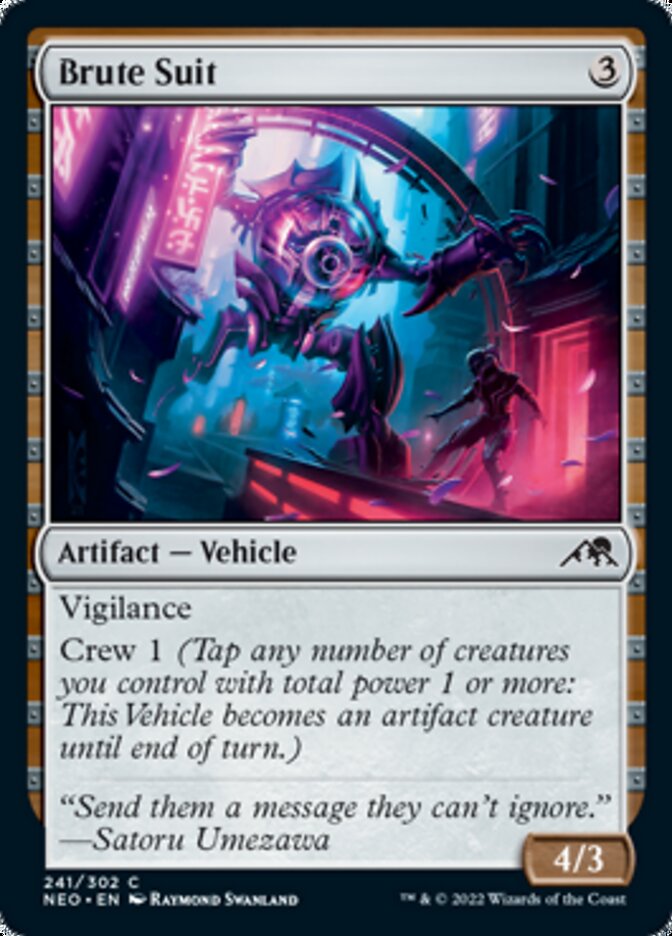 Brute Suit [Kamigawa: Neon Dynasty] Foil