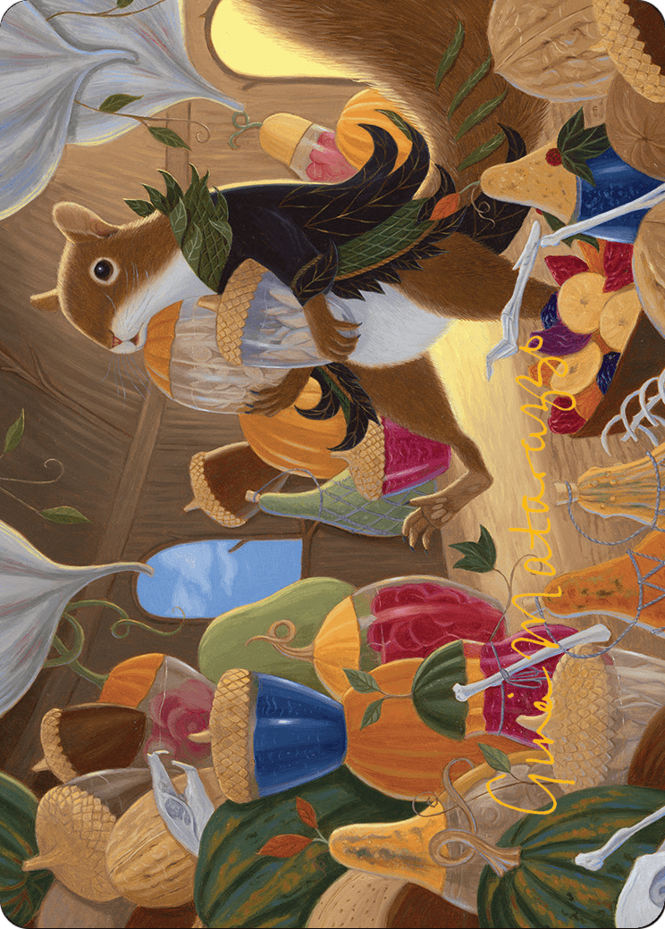 Stocking the Pantry // Stocking the Pantry  [Bloomburrow Art Series] (Borderless) Foil