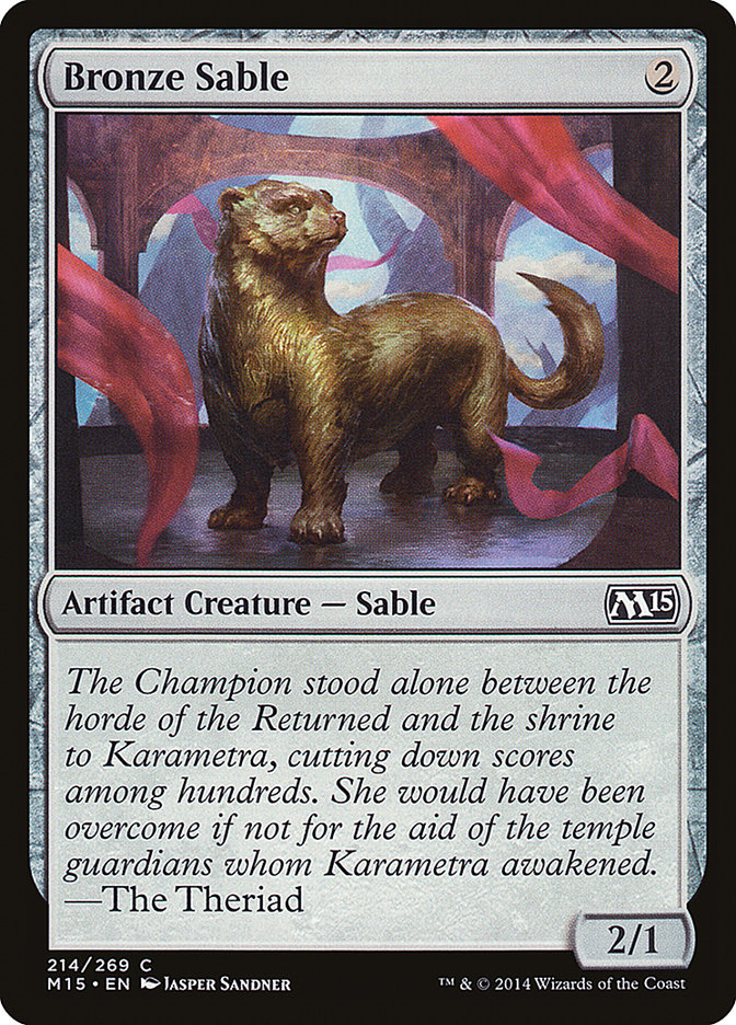 Bronze Sable [Magic 2015] Foil