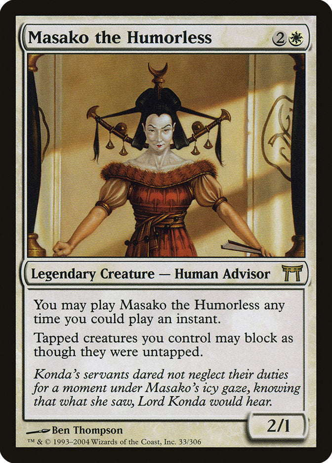 Masako the Humorless [Champions of Kamigawa] Foil