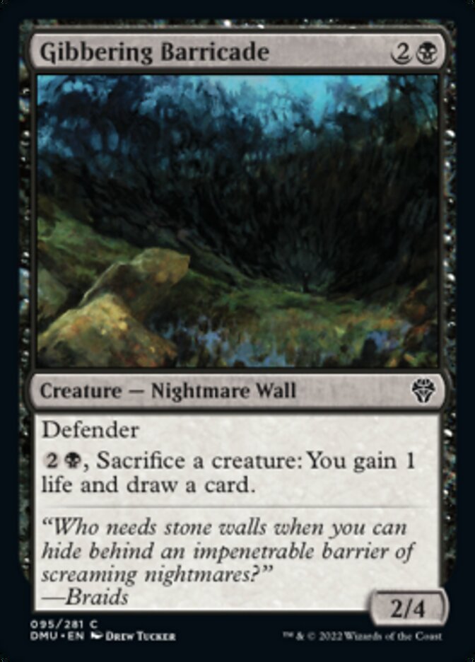 Gibbering Barricade [Dominaria United] Foil