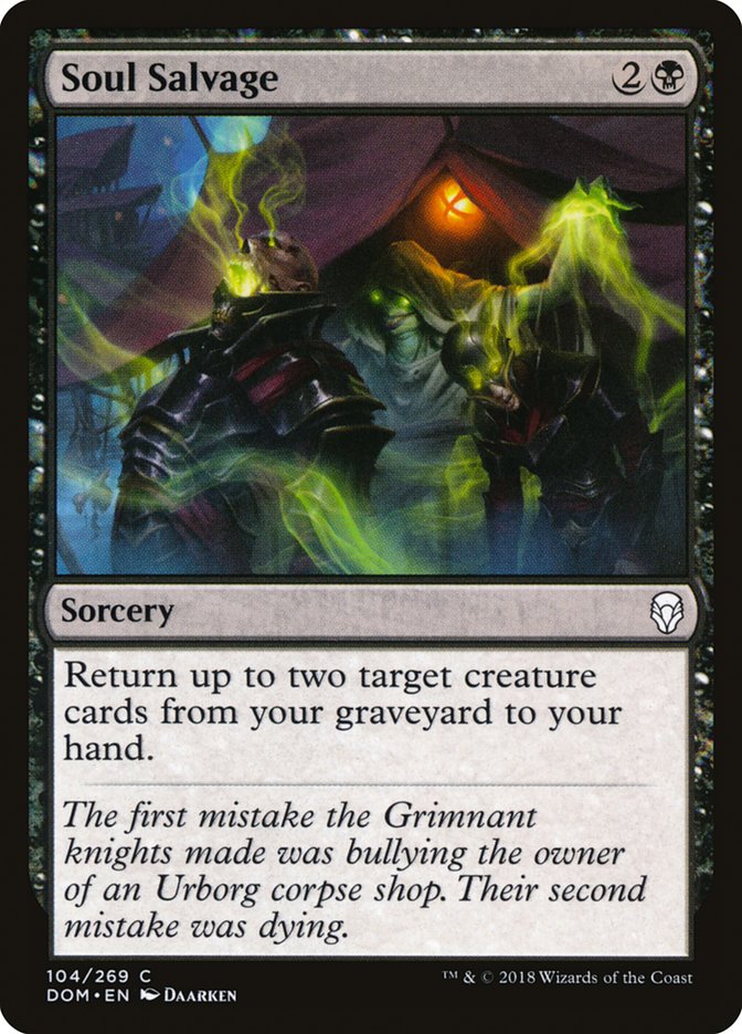 Soul Salvage [Dominaria] Foil