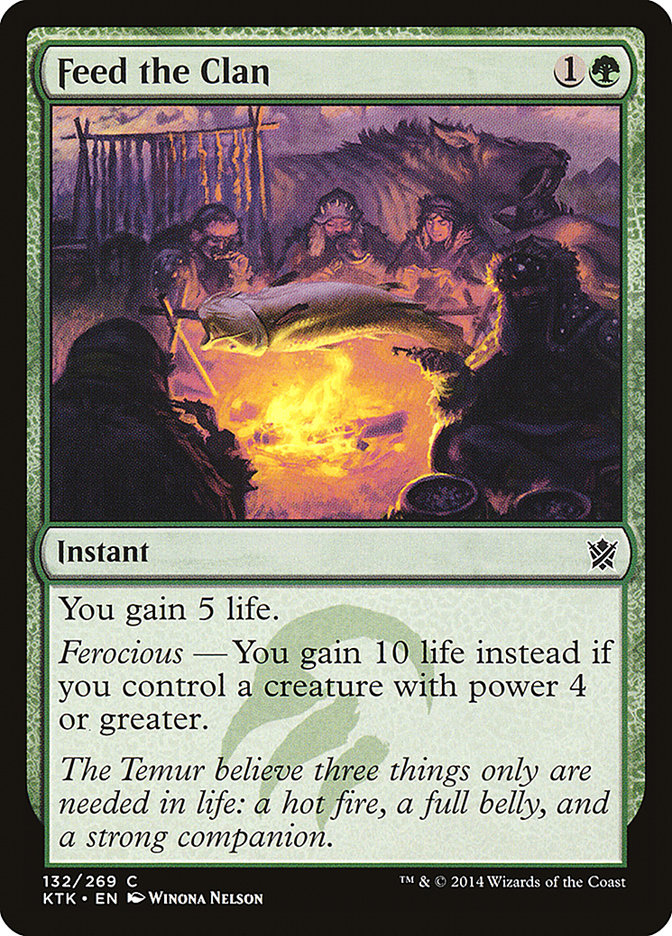 Feed the Clan [Khans of Tarkir] Foil