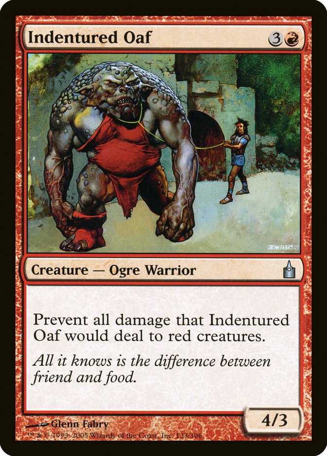 Indentured Oaf [Ravnica: City of Guilds] Foil