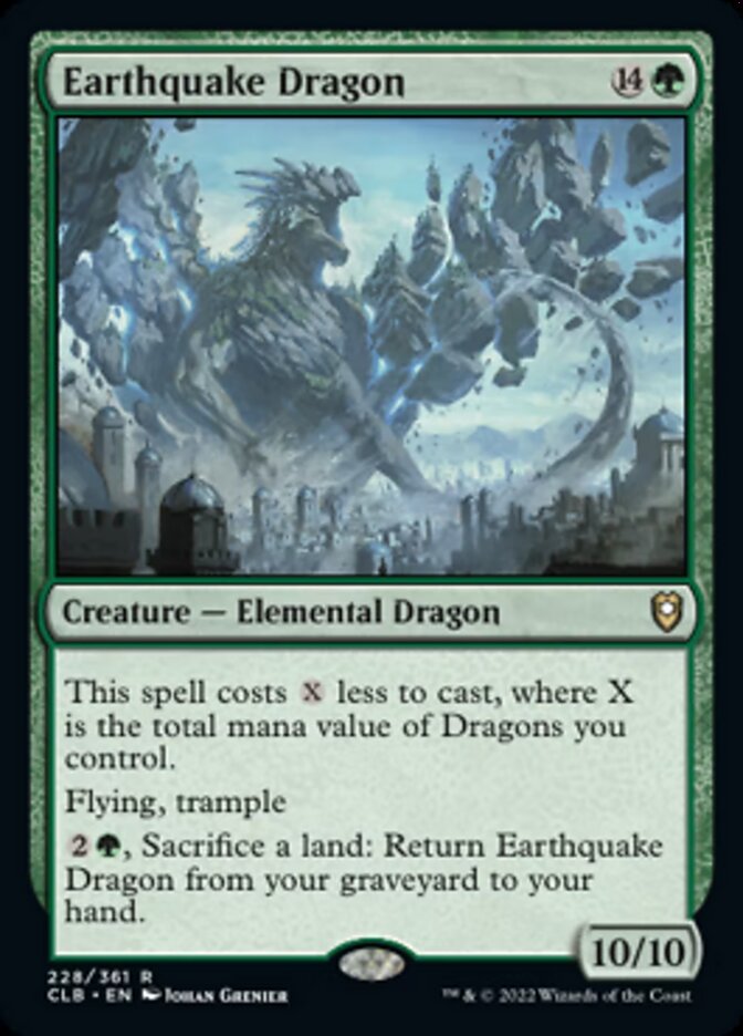 Earthquake Dragon [Commander Legends: Battle for Baldur's Gate] Foil