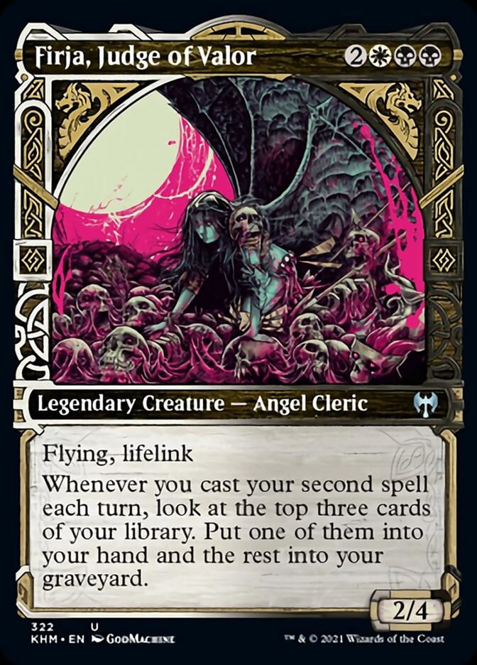 Firja, Judge of Valor (Showcase) [Kaldheim] Foil