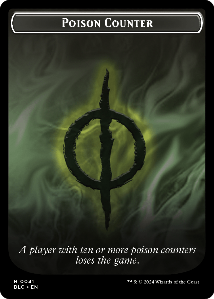 Poison Counter  [Bloomburrow Commander Tokens] Foil