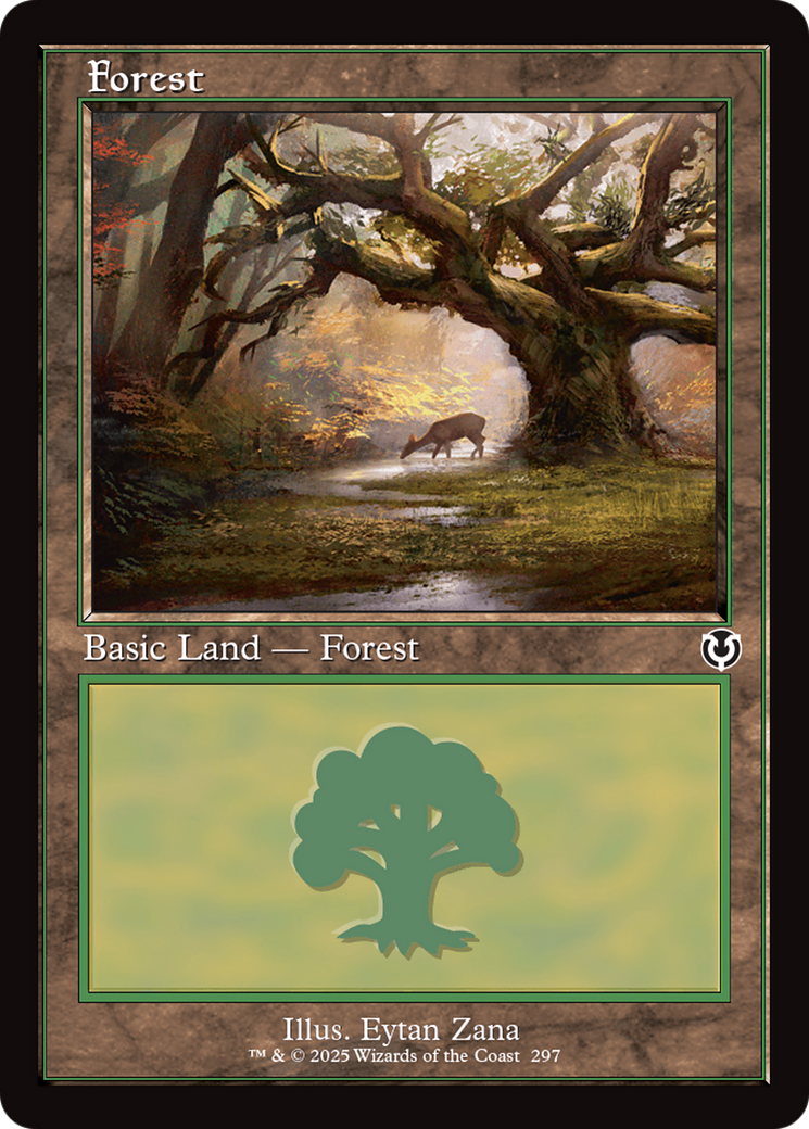 Forest (297) (Retro Frame) [Innistrad Remastered] Foil