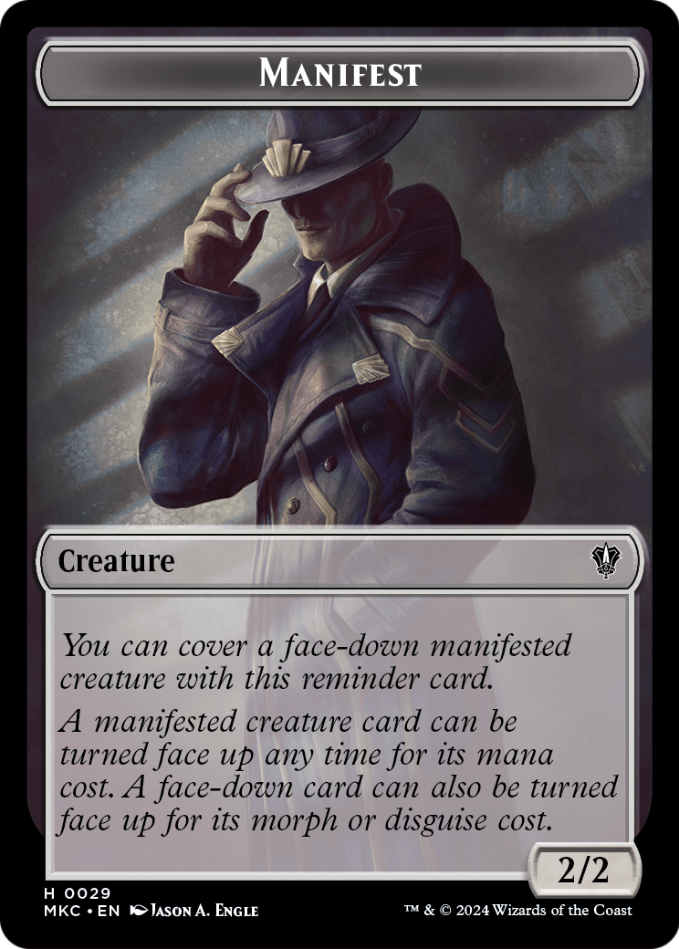 Manifest  [Murders at Karlov Manor Commander Tokens] Foil