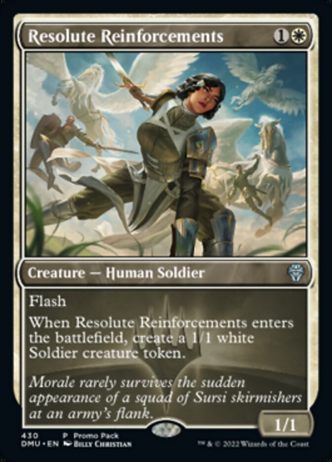 Resolute Reinforcements (Promo Pack) [Dominaria United Promos] Foil