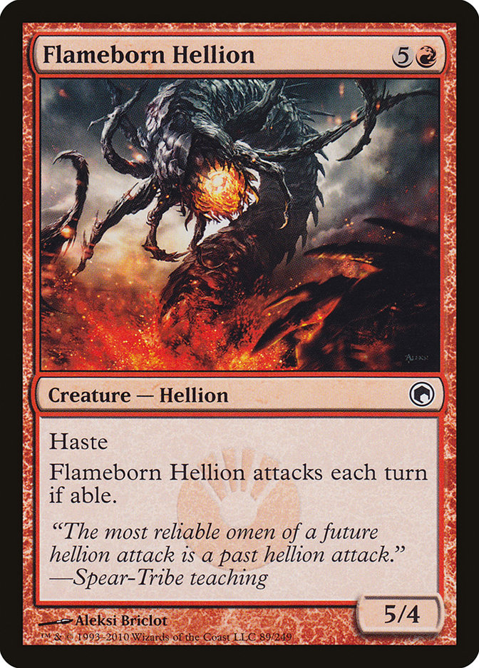 Flameborn Hellion [Scars of Mirrodin] Foil