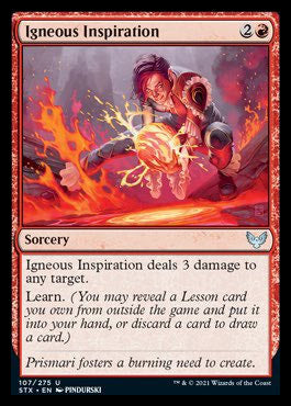 Igneous Inspiration [Strixhaven: School of Mages] Foil