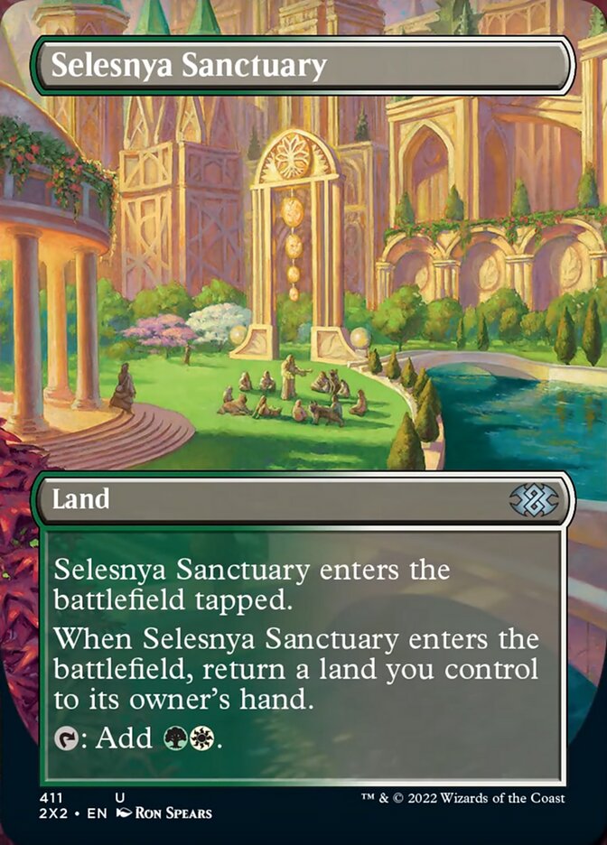 Selesnya Sanctuary (Borderless Alternate Art) [Double Masters 2022] Foil