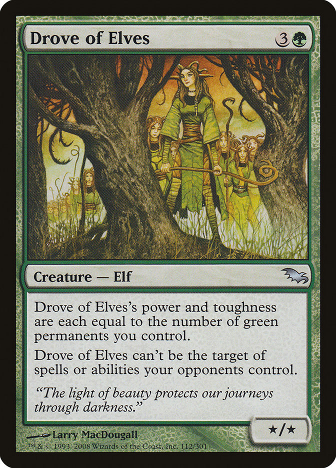 Drove of Elves [Shadowmoor] Foil