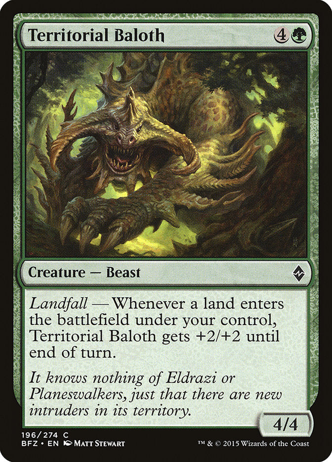 Territorial Baloth [Battle for Zendikar] Foil