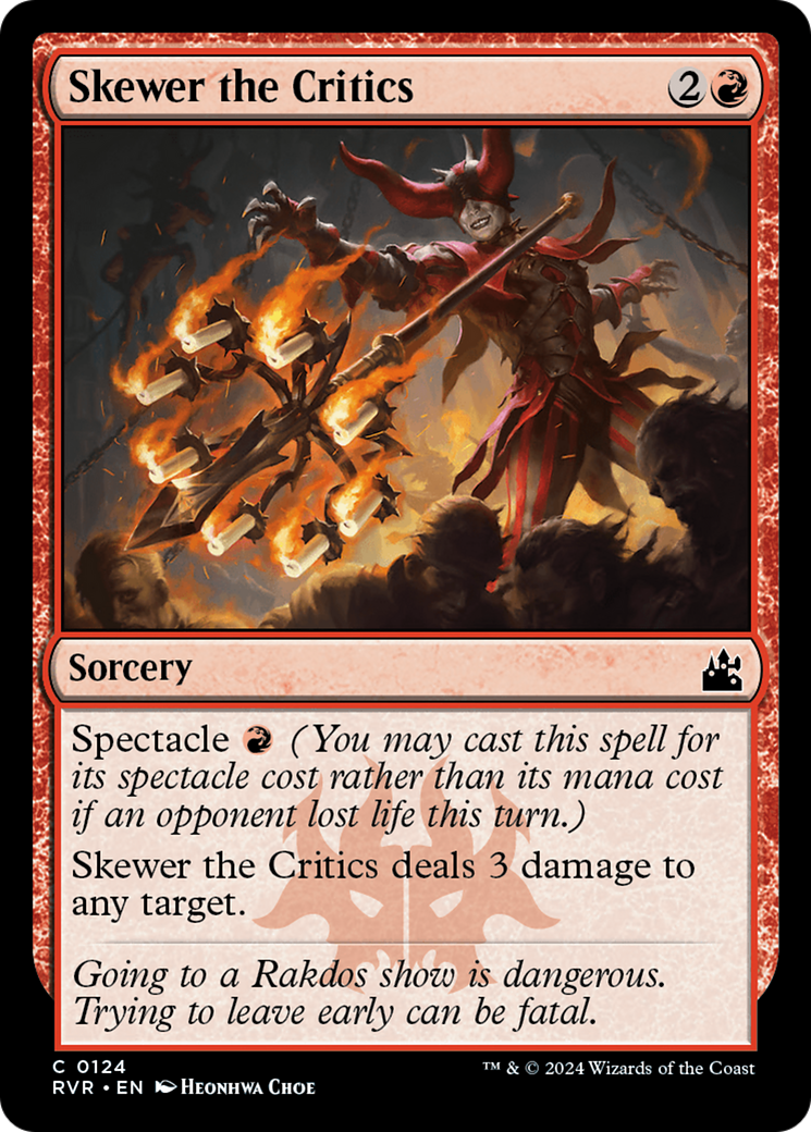 Skewer the Critics [Ravnica Remastered] Foil