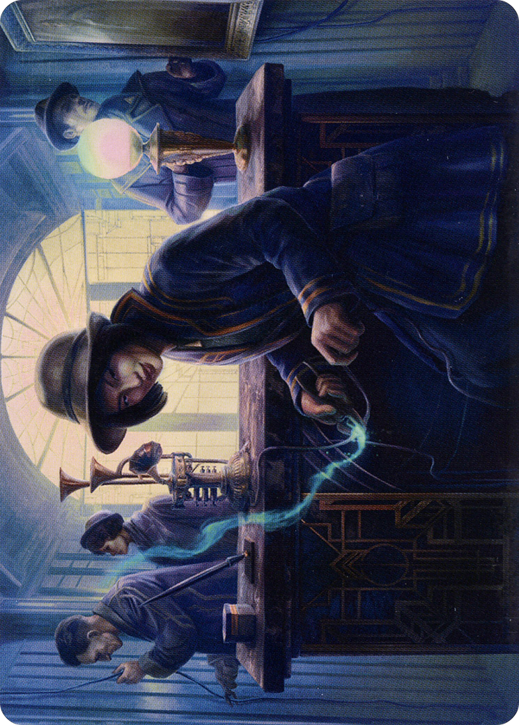 Wiretapping // Wiretapping  [New Capenna Art Series] (Borderless) Foil