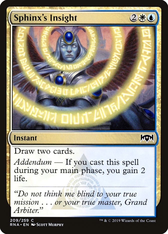 Sphinx's Insight [Ravnica Allegiance] Foil