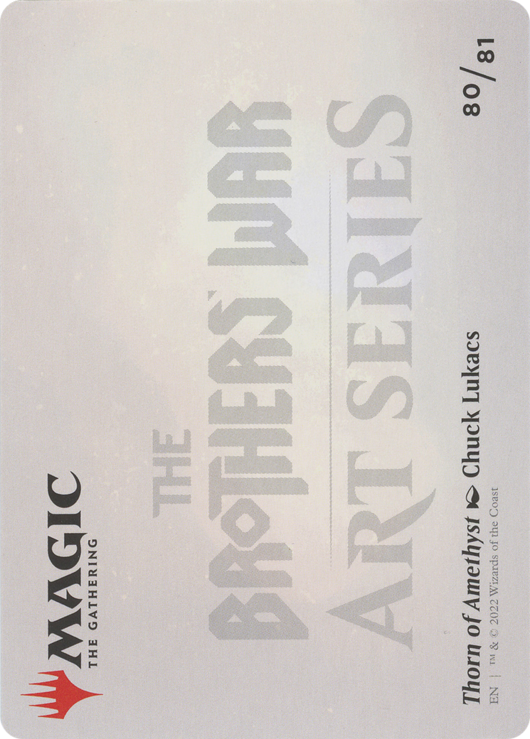 Thorn of Amethyst // Thorn of Amethyst  [The Brothers' War Art Series] (Borderless) Foil