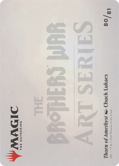 Thorn of Amethyst // Thorn of Amethyst  [The Brothers' War Art Series] (Borderless) Foil
