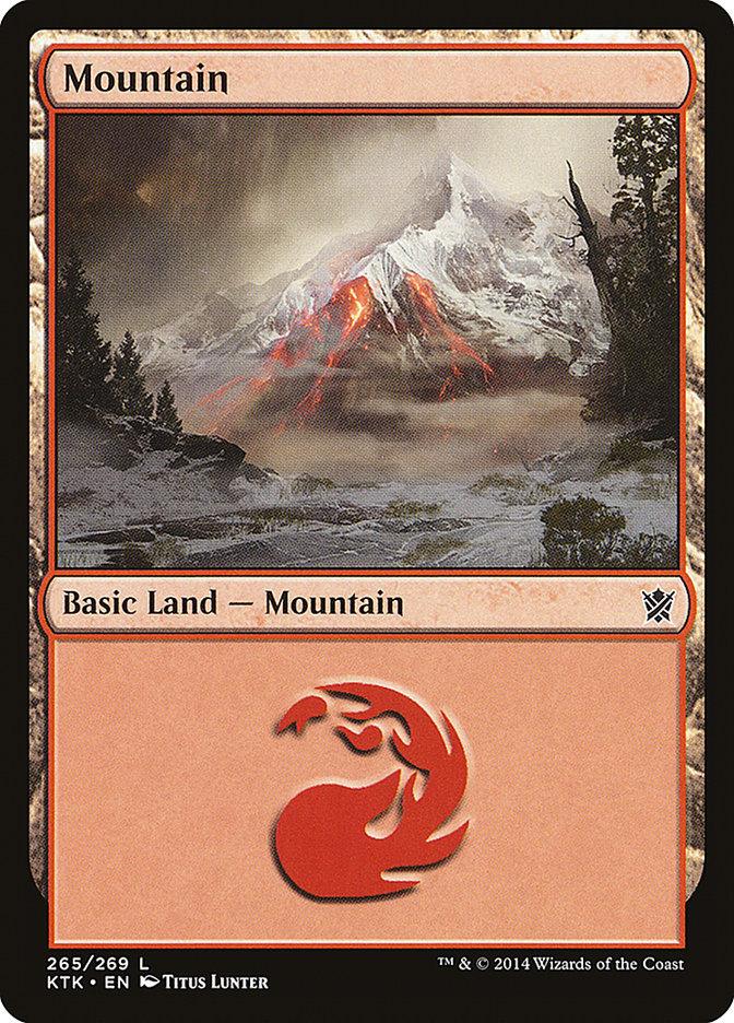 Mountain (265) [Khans of Tarkir] Foil