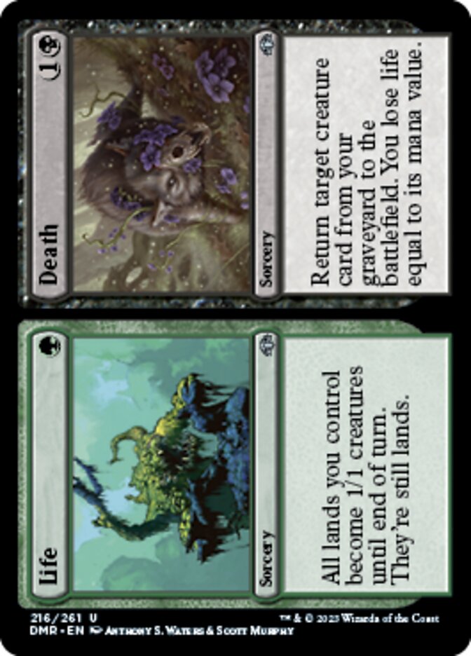 Life // Death [Dominaria Remastered] Foil