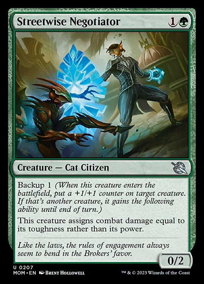Streetwise Negotiator [March of the Machine] Foil