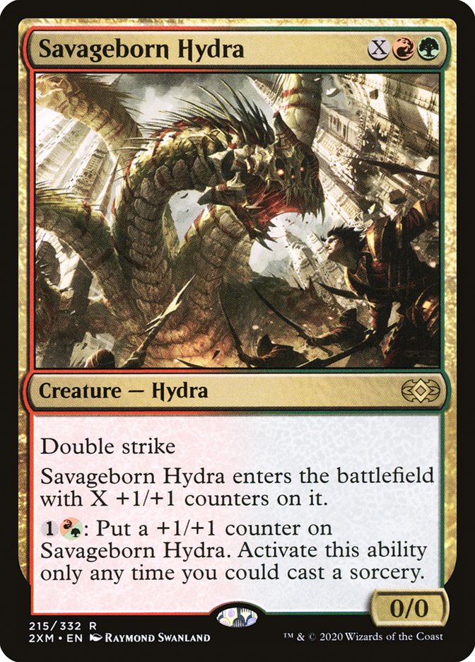 Savageborn Hydra [Double Masters] Foil