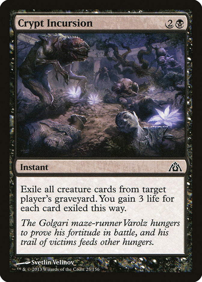 Crypt Incursion [Dragon's Maze] Foil