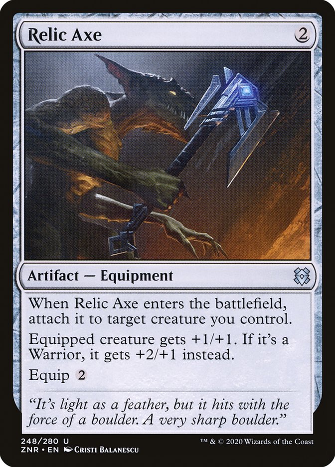 Relic Axe [Zendikar Rising] Foil