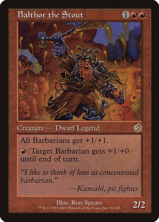 Balthor the Stout [Torment] Foil