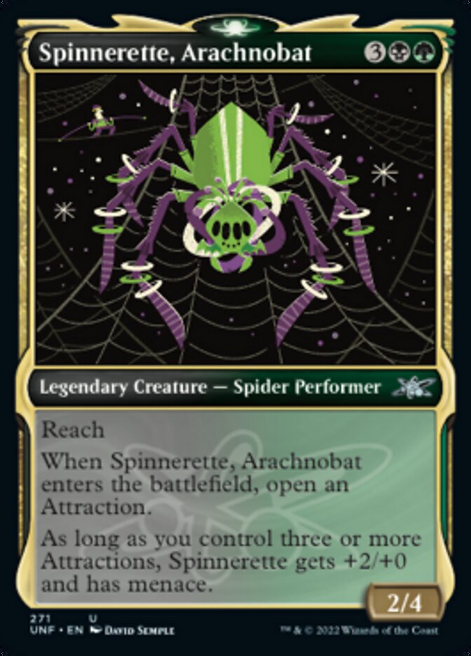 Spinnerette, Arachnobat (Showcase) [Unfinity] Foil
