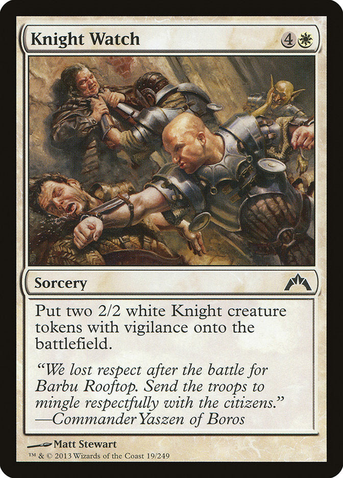 Knight Watch [Gatecrash] Foil