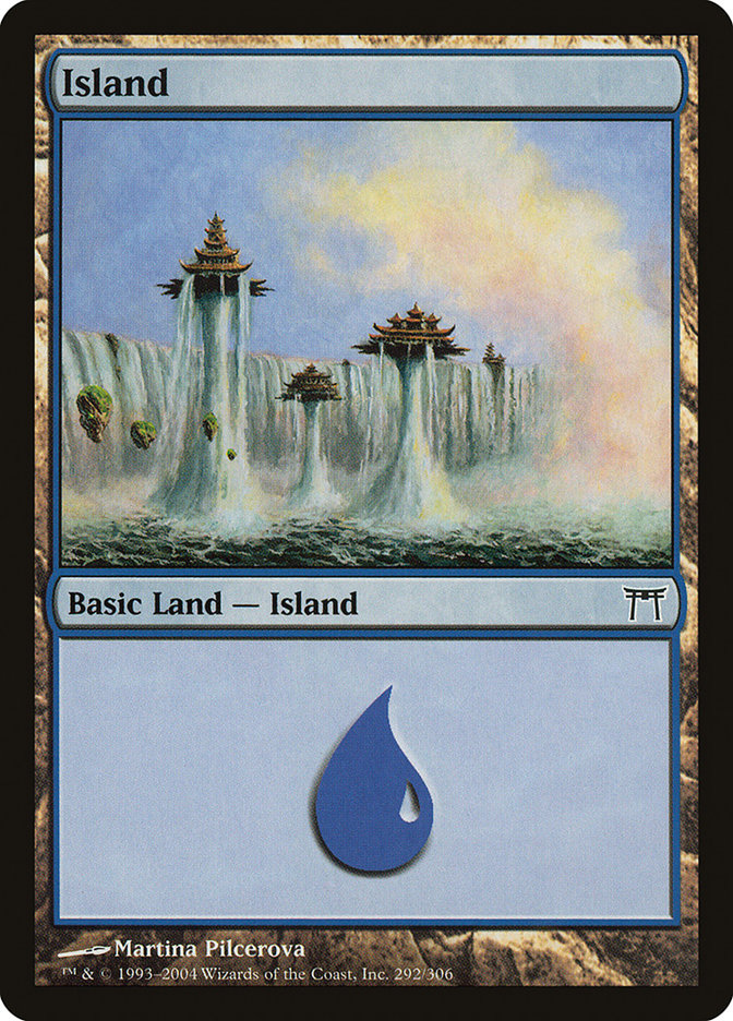 Island (292) [Champions of Kamigawa] Foil