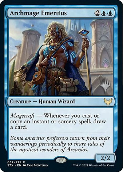 Archmage Emeritus (Promo Pack) [Strixhaven: School of Mages Promos] Foil