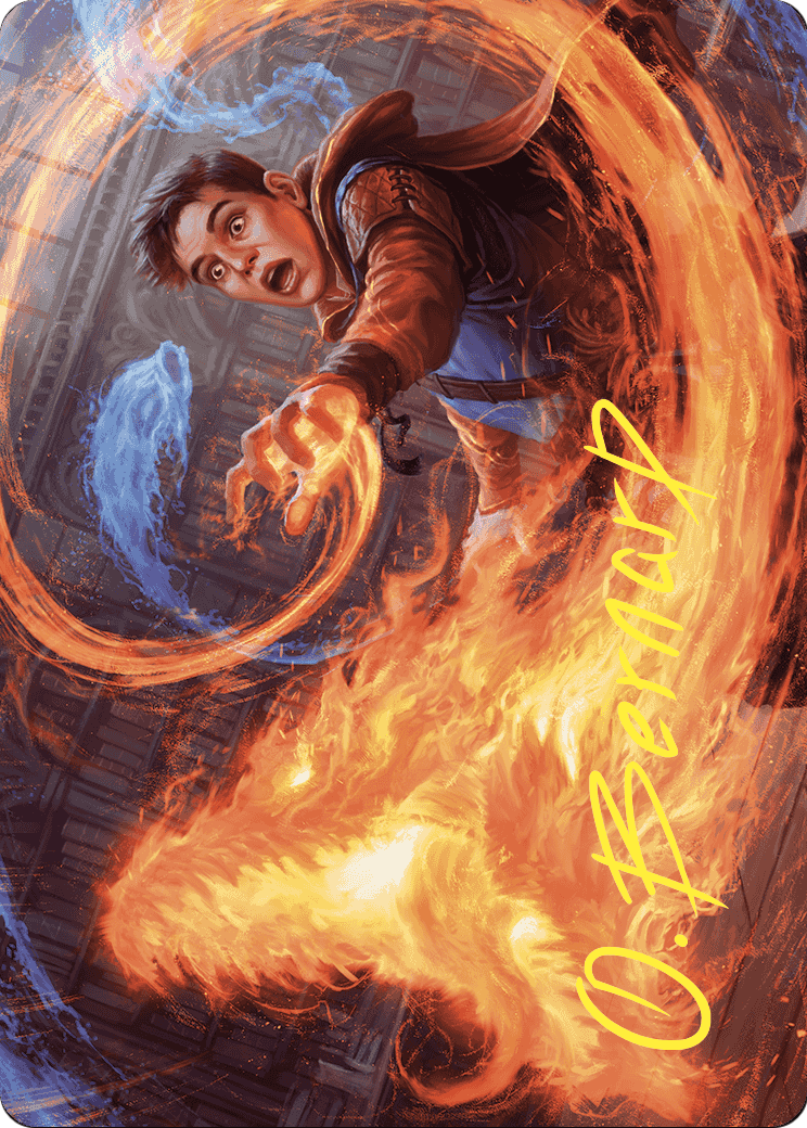 Frantic Firebolt // Frantic Firebolt  [Wilds of Eldraine Art Series] (Borderless) Foil