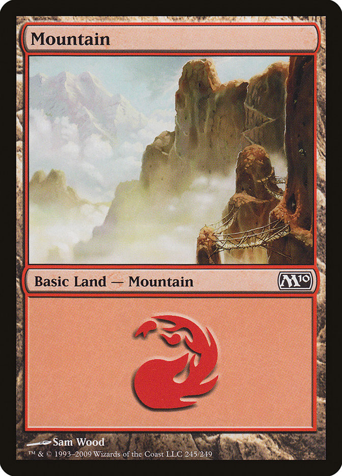 Mountain (245) [Magic 2010] Foil