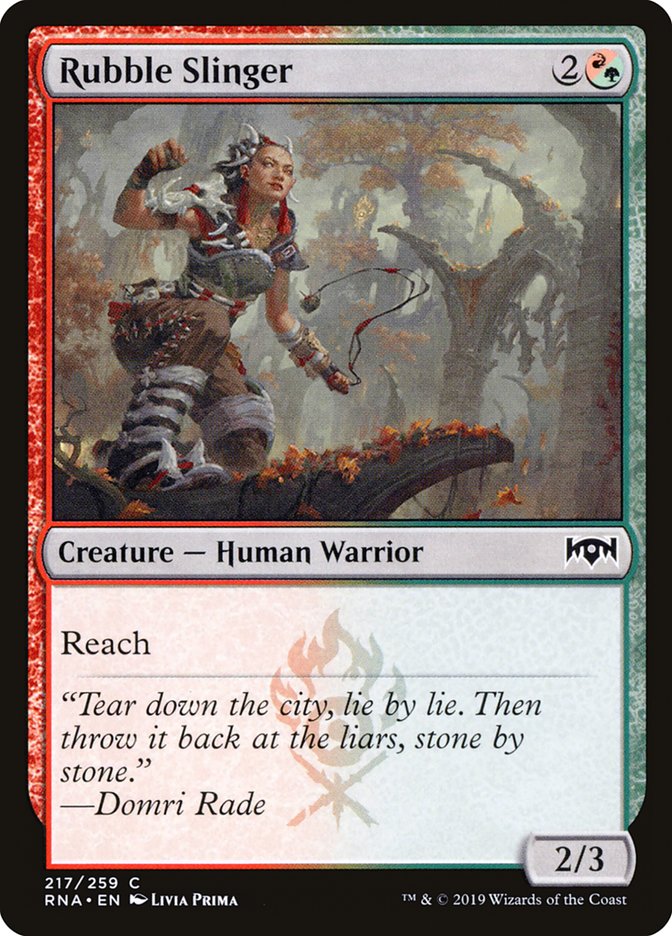 Rubble Slinger [Ravnica Allegiance] Foil