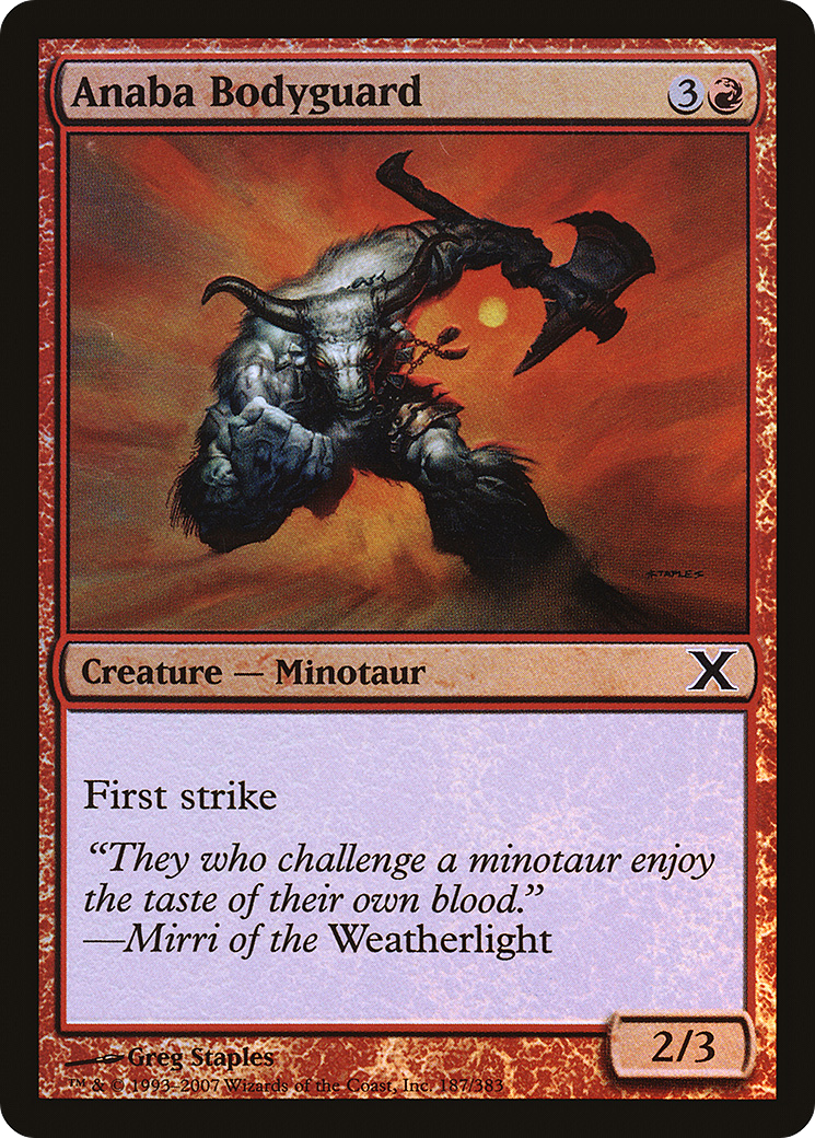 Anaba Bodyguard  [Tenth Edition] Foil