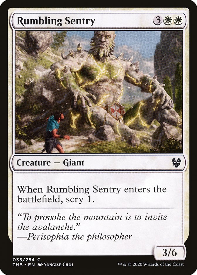 Rumbling Sentry [Theros Beyond Death] Foil