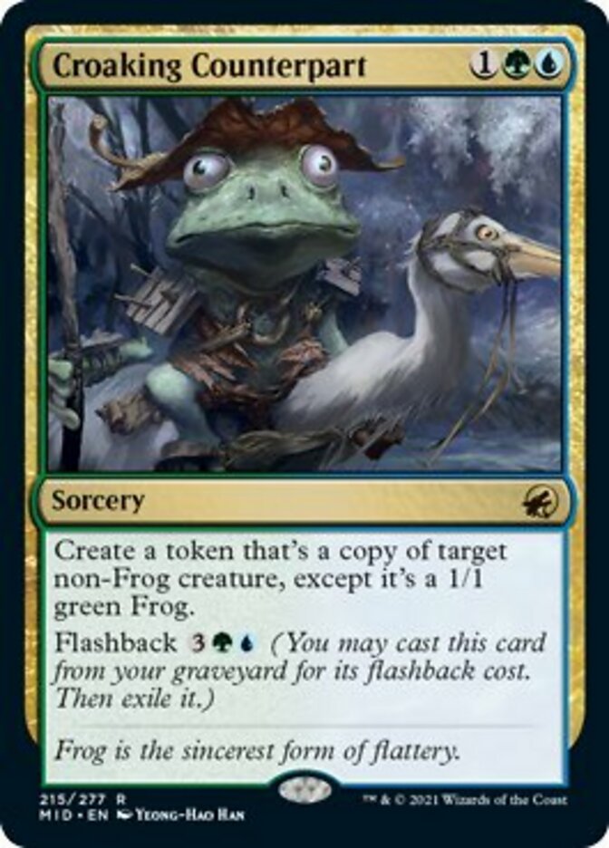 Croaking Counterpart [Innistrad: Midnight Hunt] Foil