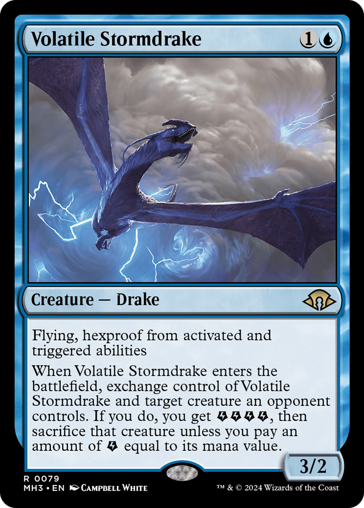 Volatile Stormdrake [Modern Horizons 3] Foil