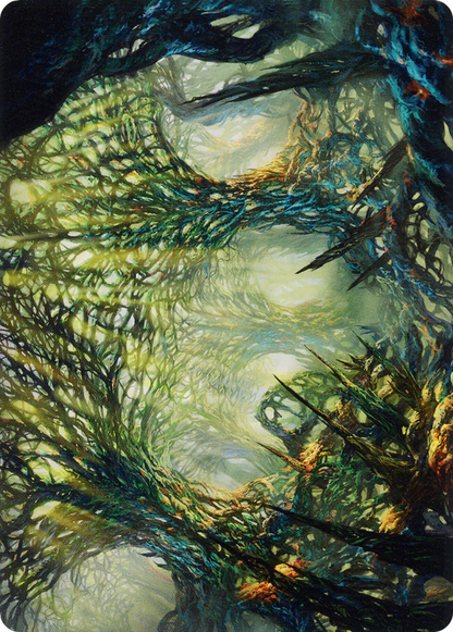 The Hunter Maze // The Hunter Maze  [Phyrexia: All Will Be One Art Series] (Borderless) Foil