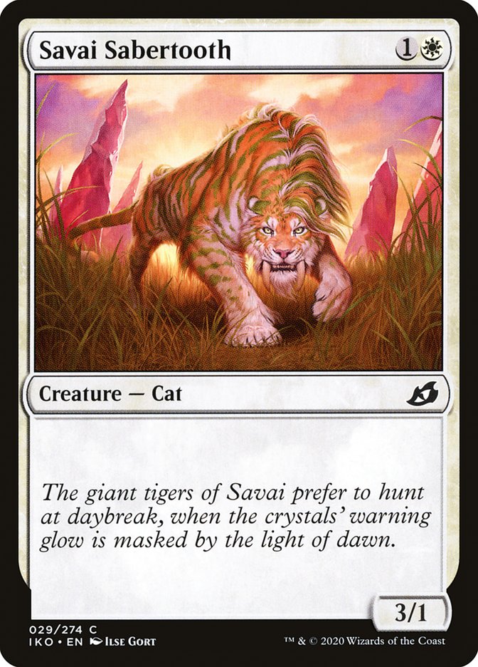 Savai Sabertooth [Ikoria: Lair of Behemoths] Foil