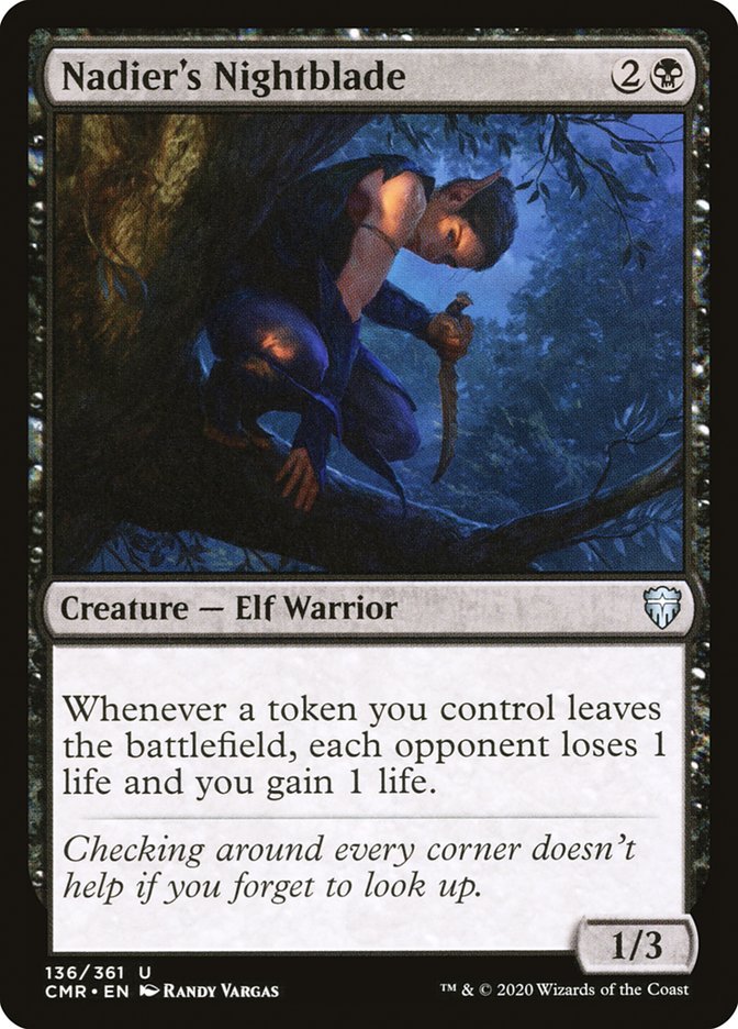 Nadier's Nightblade [Commander Legends] Foil
