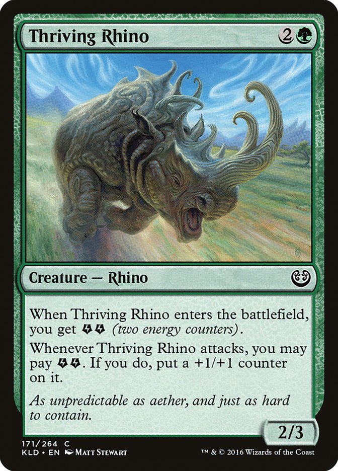 Thriving Rhino [Kaladesh] Foil
