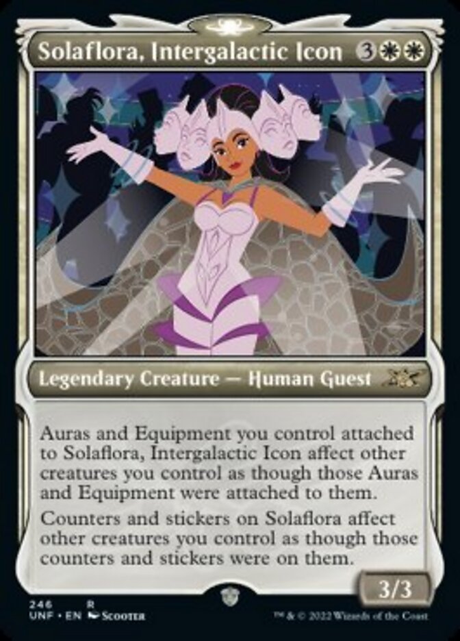 Solaflora, Intergalactic Icon (Showcase) [Unfinity] Foil